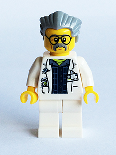 LEGO Minifigure-Professor Brainstein-Ultra Agents-UAGT023-Creative Brick Builders